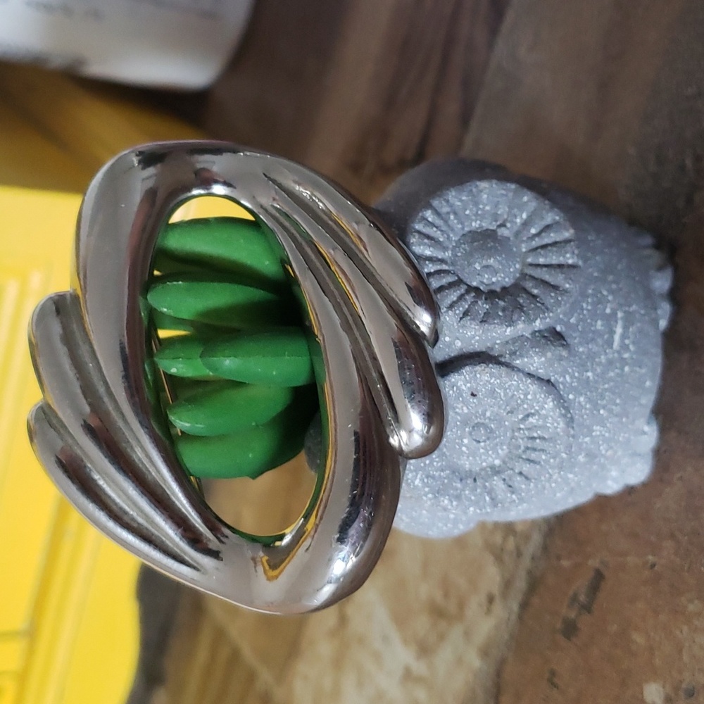 Vintage Givenchy Silver Toned Swirl Mod Retro Brooch